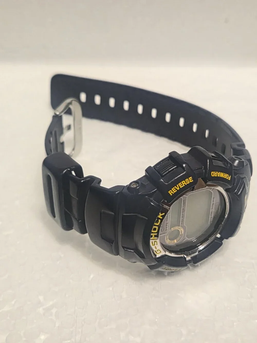Casio G Shock Digital Blue and yellow